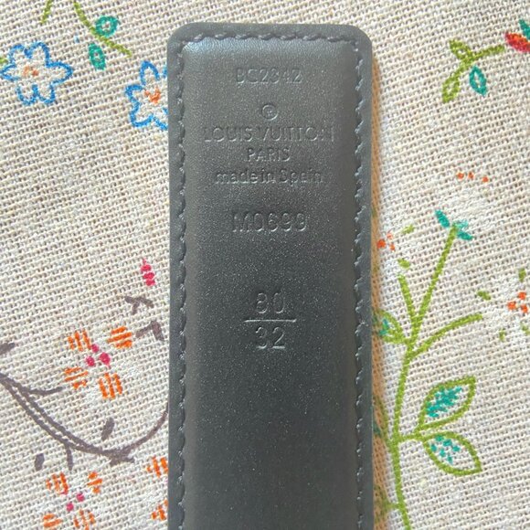 Louis Vuitton Monogram Reversible Belt 80cm / 32in Gold LV Buckle ✨ - Picture 8 of 8